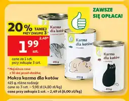 Auchan Mokra karma dla kotów Auchan z indykiem i marchewką oferta