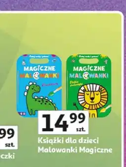 Auchan Książka dla dzieci Zielona Sowa Malowanki Magiczne Dinozaury oferta