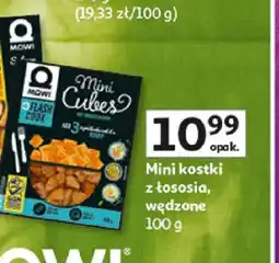 Auchan Mini kostki z łososia wędzone Mowi Mini Cubes oferta