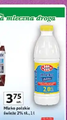 Auchan Mleko polskie świeże Mlekovita 2% oferta