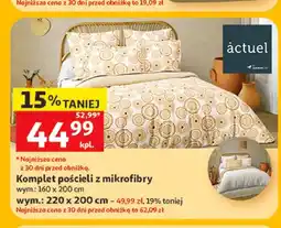 Auchan Komplet pościeli z mikrofibry Actuel 160x200 cm oferta