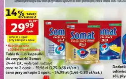 Auchan Kapsułki do zmywarki Somat Excellence 4in1 oferta