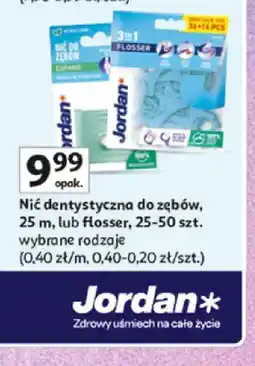 Auchan Nić dentystyczna do zębów Jordan 25 m oferta
