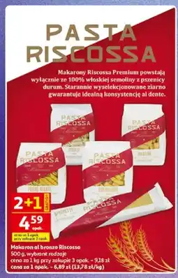 Auchan Makaron al bronzo Riscossa Fusilli oferta