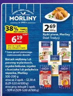 Auchan Boczek wędzony w plastrach Morliny oferta