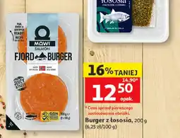 Auchan Burger z łososia Mowi Fjord Burger oferta
