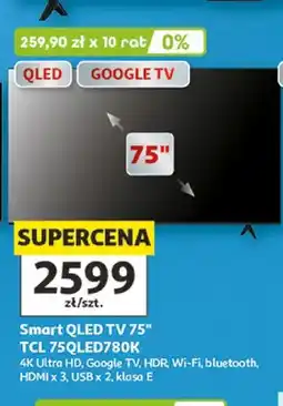 Auchan Telewizor Smart QLED TCL 75QLED780K 75 oferta