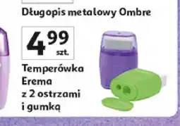 Auchan Temperówka Erema z 2 ostrzami i gumką oferta