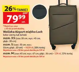 Auchan Walizka Airport miękka Lock rozm. XS oferta