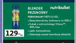 Auchan Blender przenośny Nutribullet Personalny NBP003.NBL oferta