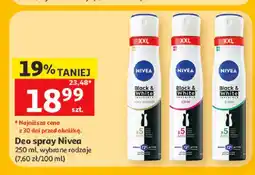 Auchan Dezodorant spray Nivea Black & White oferta
