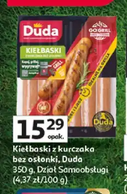 Auchan Kiełbaski z kurczaka bez osłonki Duda oferta
