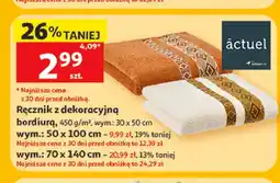 Auchan Ręcznik z dekoracyjną bordiurą Actuel 30x50 cm oferta