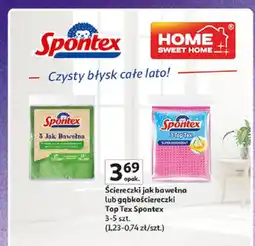 Auchan Ściereczki jak bawełna Spontex oferta