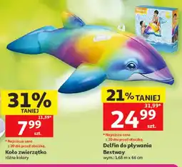 Auchan Delfin dmuchany do pływania Bestway 1,68 m x 66 cm oferta