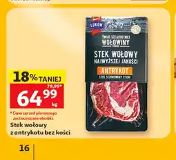 Auchan Stek wołowy z antrykotu bez kości Łuków oferta