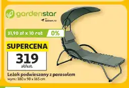 Auchan Leżak podwieszany z parasolem Gardenstar oferta