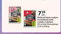 Auchan Kiełbaski białe z indyka Indykpol oferta