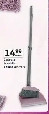 Auchan Zmiotka i szufelka z gumą Leń York oferta