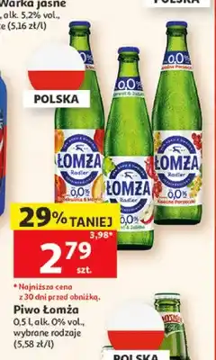 Auchan Piwo bezalkoholowe Łomża Radler 0,0% Grejpfrut oferta