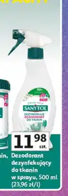 Auchan Dezodorant dezynfekujący do tkanin w sprayu Sanytol oferta
