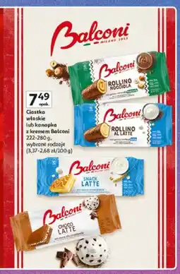Auchan Ciastka włoskie Balconi Rollino Nocciola oferta