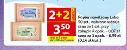 Auchan Papier nawilżany Luba Dbaj o siebie oferta