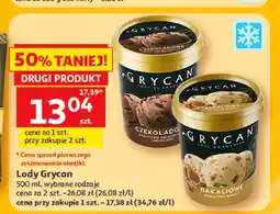 Auchan Lody czekoladowe Grycan oferta