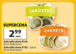 Auchan Zakrętki złote fi 66 oferta