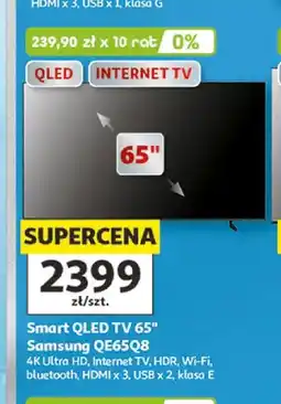 Auchan Telewizor Smart QLED Samsung QE65Q8 65 oferta