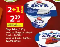 Auchan Jogurt typu skyr Zott Primo oferta