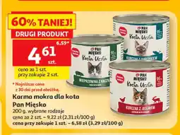 Auchan Karma mokra dla kota Pan Mięsko Kocia Uczta wieprzowina z kaczką oferta