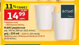 Auchan Kubki papierowe Actuel oferta