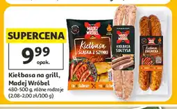 Auchan Kiełbasa Śląska z szynki na grill Madej Wróbel oferta