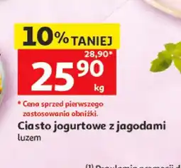Auchan Ciasto jogurtowe z jagodami oferta