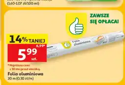 Auchan Folia aluminiowa 20 m oferta