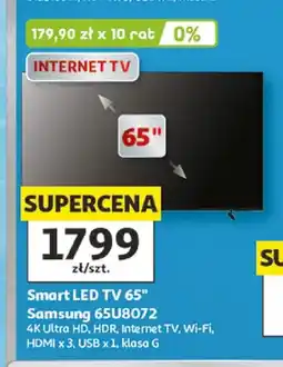 Auchan Telewizor Smart LED Samsung 65U8072 65 oferta
