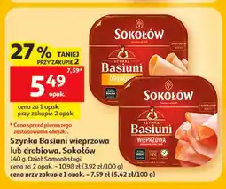 Auchan Szynka Basiuni wieprzowa Sokołów oferta