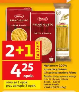 Auchan Makaron Penne Rigate Melissa Primo Gusto oferta