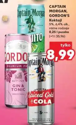 Kaufland CAPTAIN MORGAN, GORDON'S Koktajl oferta