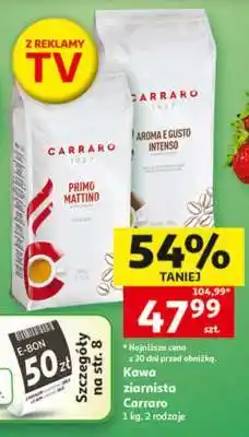 Auchan Kawa ziarnista Carraro oferta
