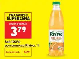Biedronka Sok 100% pomarańcza Riviva, 1 l oferta