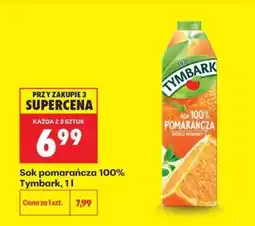 Biedronka Sok pomarańcza 100% Tymbark, 1l oferta