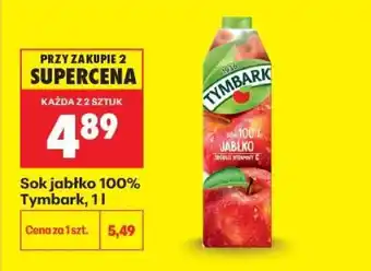 Biedronka Sok jabłko 100% Tymbark 1l oferta