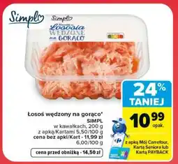 Carrefour Łosoś wędzony na gorąco oferta