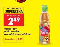 Biedronka Kubuś Play! jabłko-malina Woda&Owoce, 400 ml oferta