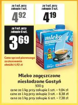 Auchan Mleko zagęszczone niesłodzone Gostyń oferta