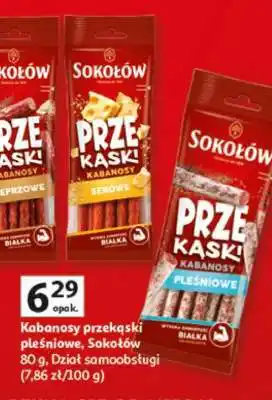 Auchan Kabanosy przekąski pleśniowe, Sokołów oferta