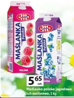 Auchan Maślanka polska jagodowa lub malinowa oferta