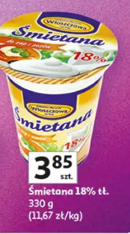 Auchan Śmietana 18% tł oferta